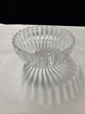 VINTAGE Tiffany & Co. Ribbed Crystal Bowl. Marked On Bottom.