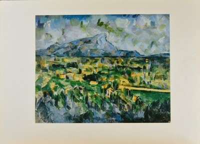 Vintage Wall Art Paul Cezanne Mont Sainte Victoire 1950's Art Print Decoration