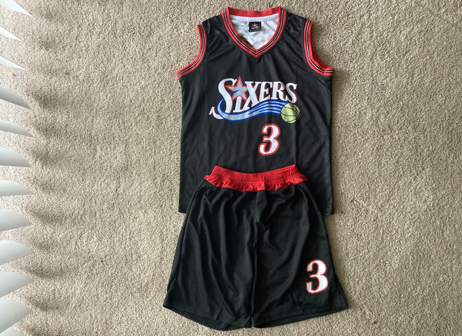 Youth Iverson High-Quality Jersey Shorts 76ers Basketball 2T thru XL 14-16