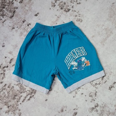 Vintage 90s Charlotte Hornets NBA Youth Shorts Rock U Sports Apparel Size Small
