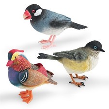1x New Realistic Plastic Bird Figurines for Home Decor and Wildlife Collectibles