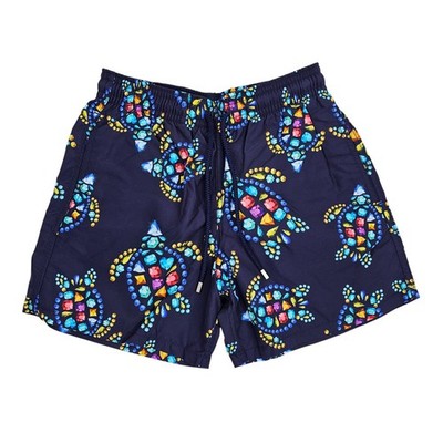 Vilebrequin Herren Marine Moorea Schildkrötenmuster Badeshorts Größe S Neu mit Etikett