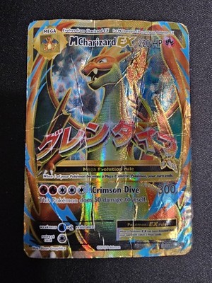M Charizard EX 101/108 MリザードンEX UR 英語 DAMAGED M Charizard EX 101/108 Full Art XY Evolutions Mega