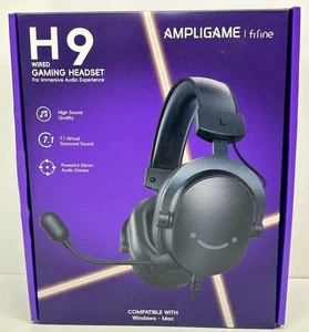 FIFINE AmpliGame H9 Wired Gaming Headset 7.1 Virtual Surround USB New in Box