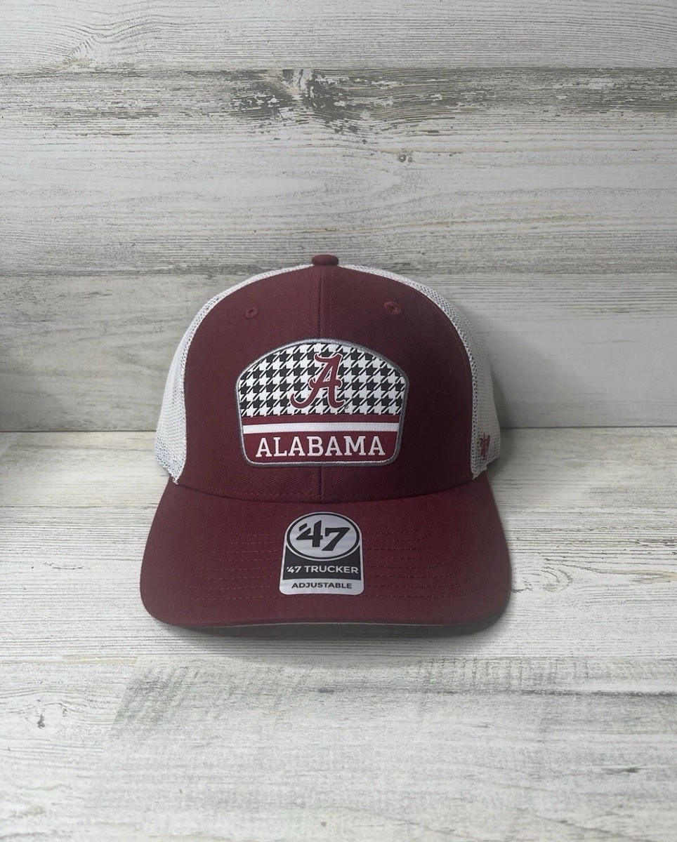 47 Brand Alabama Crimson Tide Houndstooth Trucker Hat Adjustable