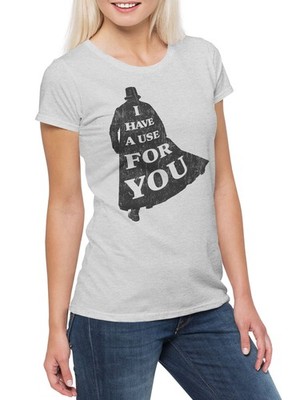 I Have A Use For You Damen T-Shirt Firmenlogo Taboo James Insel Island London