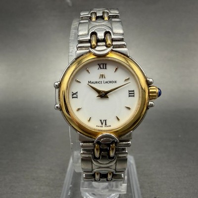 Maurice Lacroix Calypso Watch Women 22mm White Dial Two Tone 59725