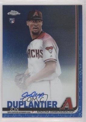 2019 Topps Chrome Rookie Blue Refractor /150 Jon Duplantier #RA-JD Auto RC 2s1