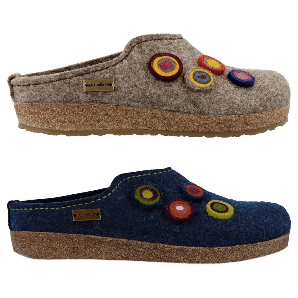 Haflinger Damen Pantoffeln Hausschuhe Pantoletten Grizzly Kanon - Bild 1 von 1