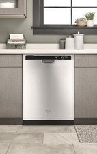 Whirlpool Front Control 24-in Built-In Dishwasher (Monochromatic SS) WDF520PADM 5