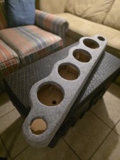 Universal Quad 4x 6.5in Carpeted Speaker Enclosure Panel w/ Round Cutouts