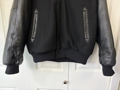 Titleist ボンバージャケット 黒/クリーム Titleist Japan Leather Varsity Bomber Jacket (Men's US Medium) | eBay