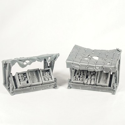 Marktplatz - Mittelalter Burg Modular 32mm - Tabletop Terrain