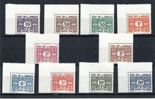 COTE DES SOMALIS SERIE COMPLETE DE 10 TIMBRES TAXES NEUF** N° 44 à 53 Cote: 19€