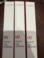 CLARINS PARIS VELVET Lip Perfector 02 VELVET ROSEWOOD Matte/Long-Wear FULL SIZE