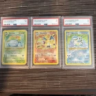 Pokémon TCG Base Set – Starter Trio – Charizard, Blastoise & Venusaur – PSA 1