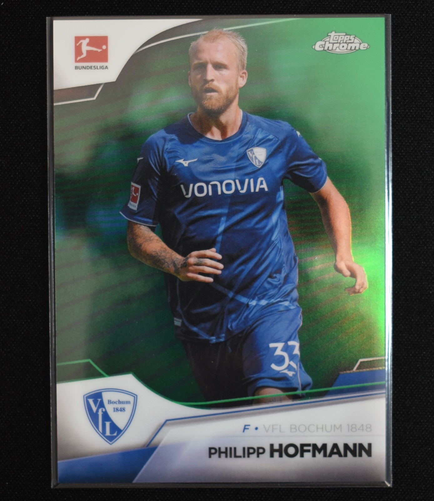 2022-23 Topps Chrome Bundesliga #19 Philipp Hofmann Green Refractor /99