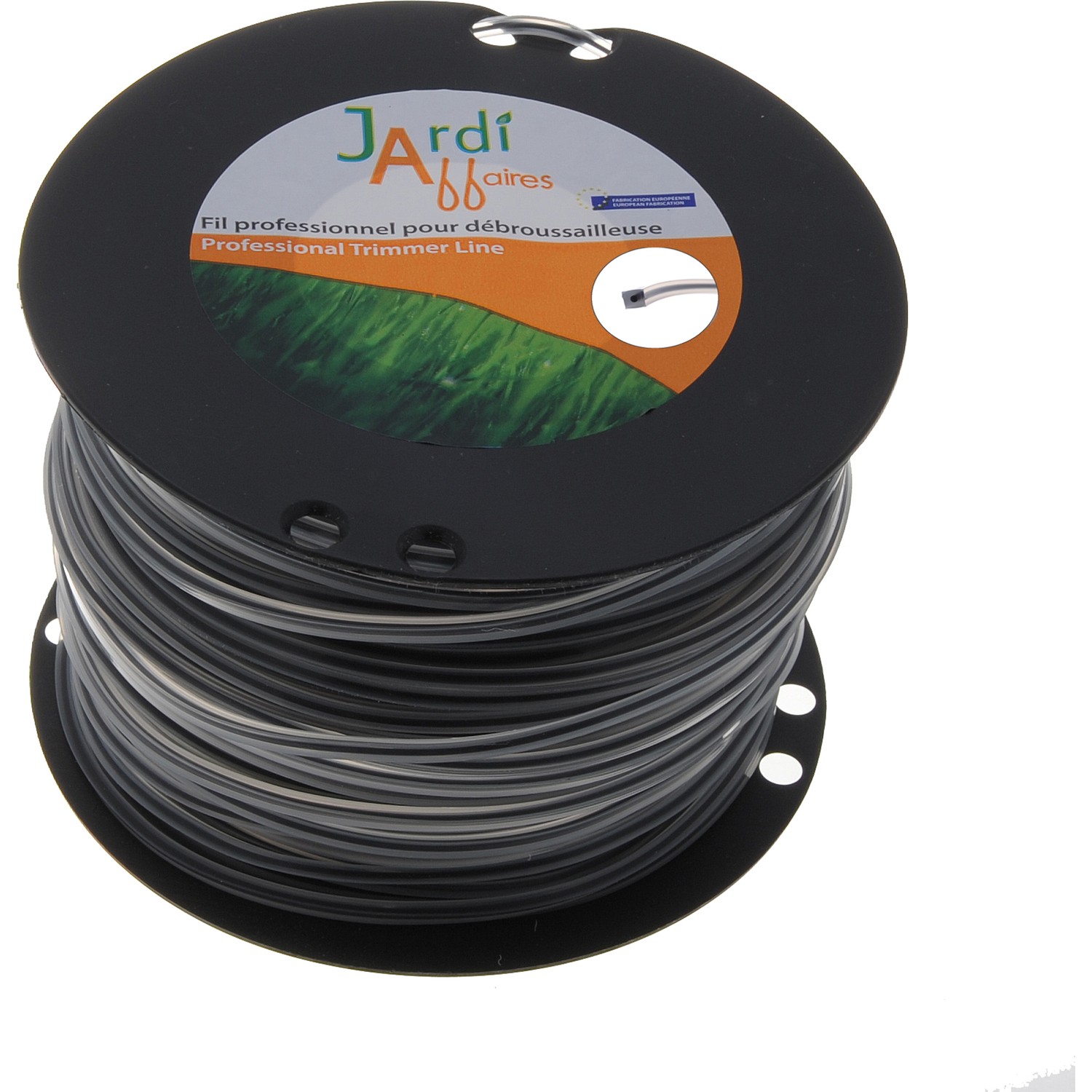 Fil débroussailleuse Twin Pro 3,3mm carré anti casse pour ronces et herbes denses