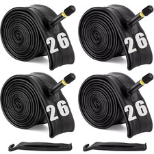2/4 PCS 26" Inch Inner Bike Tube 26 x 2.125- 2.35 Bicycle Rubber Tire Interior