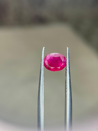 1.20ct | Natural Red Ruby Ovel Cut, Loose Gemstone | Jegdalak, Afghanistan. - Picture 7 of 20
