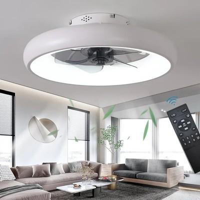 Deckenventilator mit Licht Fernbedienung 48cm 36W LED 6-Gang dimmbar reversibel