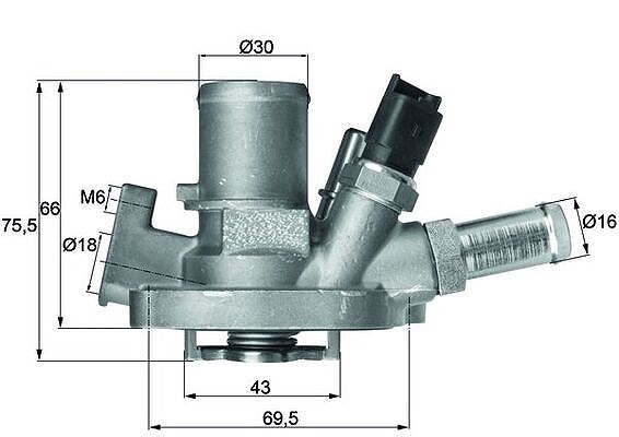 Mahle Thermostat, KüHlmittel U.A. FüR Abarth, Alfa Romeo, Fiat, Jeep, Lancia-image