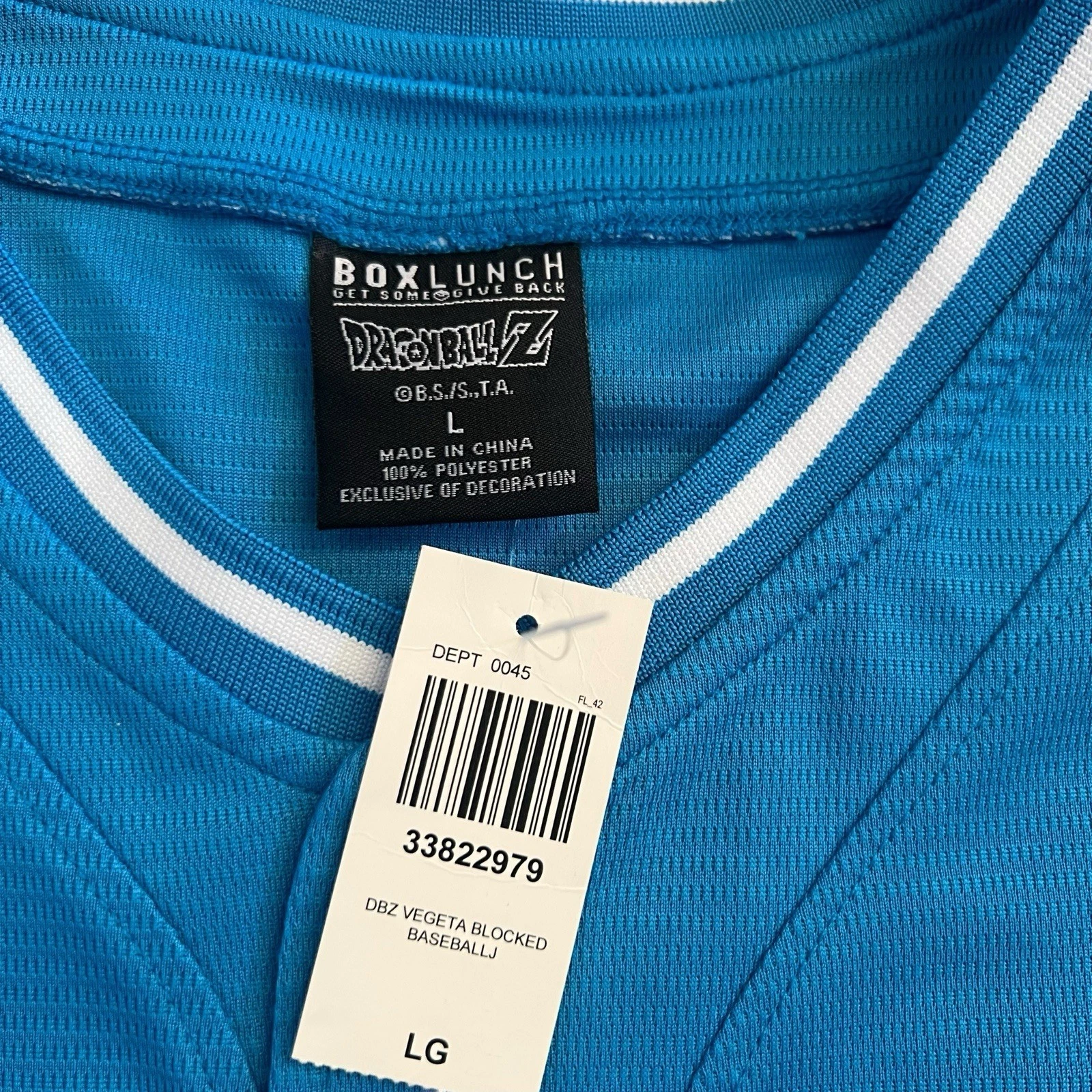 Dragon Ball Z Vegeta Baseball Jersey