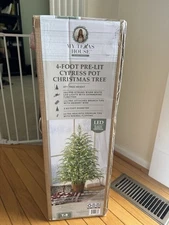 NEW, SEALED My Texas House 4FT Pre-Lit Cypress  Christmas Tree FREE SHIPPING!!!!