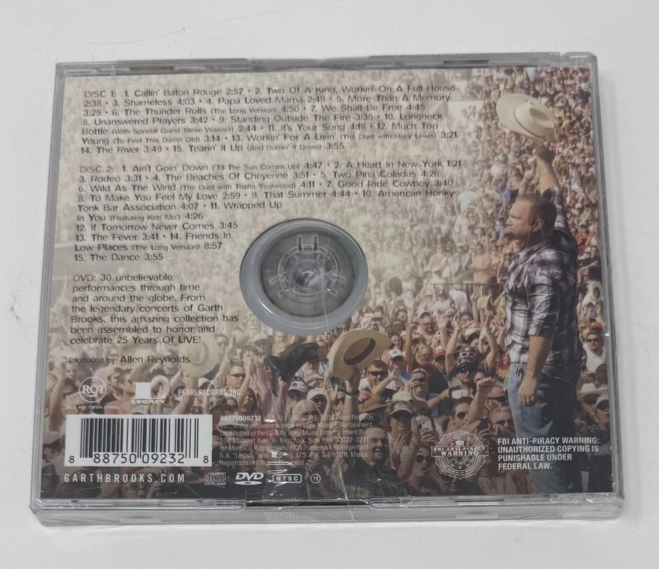 Комплект из двух концертных DVD/2 CD Garth Brooks издание к 25-летию - Изображение 2 из 2