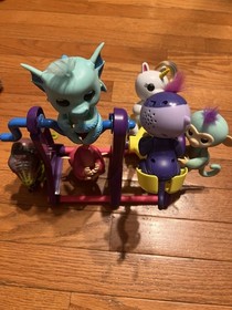 Lot Of 6 Fingerlings Including A Monkey, Dinosaur , Unicorn, Dragon and Seesaw
