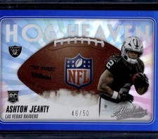 2025 Panini Absolute Ashton Jeanty Hog Heaven Spectrum Blue Rookie RC /50 Raider