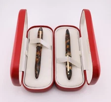 Sheaffer Balance Rollerball  Fountain Pen M Bundle  Amber Glow G2U