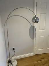 M&S Chromo Over Head Floor Lamp with Marble Base (Excellent Condition)
