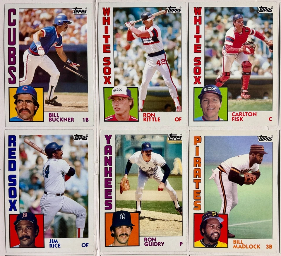 Topps 1980 1984 1985 Jumbo Giant Super Size 5x7 Baseball Cards Mixed Lot of 15 - Image 2 of 4
