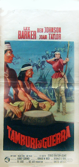 Locandina originale film Tamburi di guerra (1957) - Regia di Reginald Le Borg
