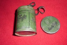 Vintage American Optical Co Eye Protector Dust Safe Goggles with original can