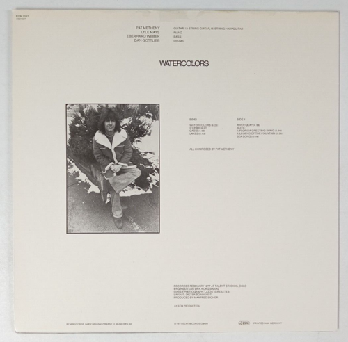 Pat Metheny: Watercolors Lp German Import! - Picture 2 of 4