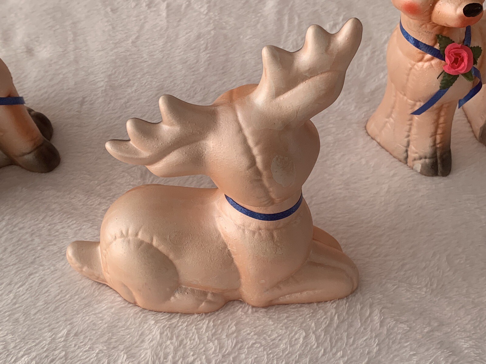 Vintage Kimple Reindeer Ceramic Set Of Three eBay