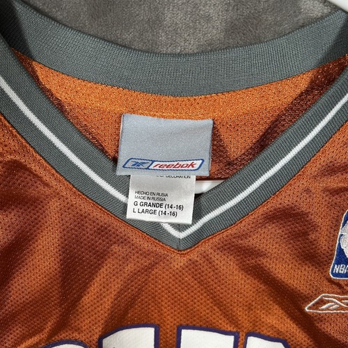 Camiseta deportiva de baloncesto de colección Phoenix Suns Amare Stoudemire Reebok NBA juvenil L naranja - Imagen 3 de 9