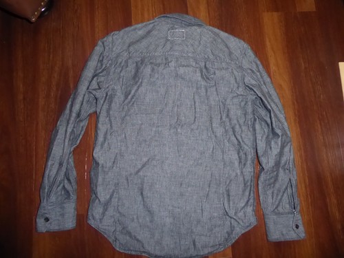Rag & Bone Standard Issue Selvedge Button Down Shirt Men's Small Black Chambray - Picture 12 of 15