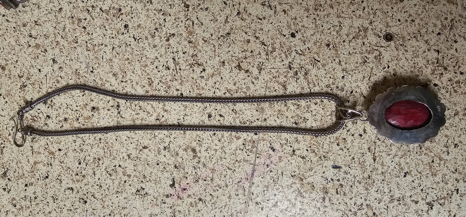 Vintage Stauer Ruby Lab Created 925 Sterling Size… - image 5