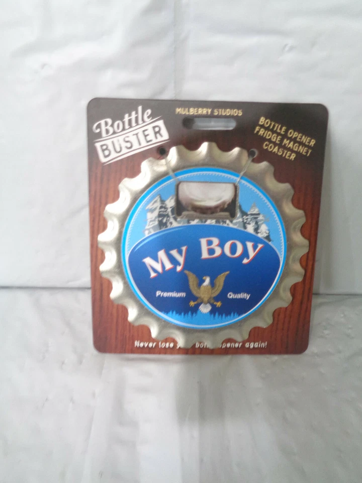 Beer Bottle Opener / Buster - Coaster - Fridge Magnet - #1 Dad - Man Cave - Image 3 of 4