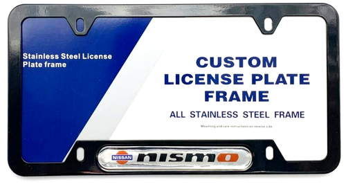 Black powder coated license plate frame - Nismo - Picture 3 of 8