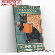 Paint By Numbers Kit Cats Animal Kids Framed Decor Art Painting Beginner Acrylic