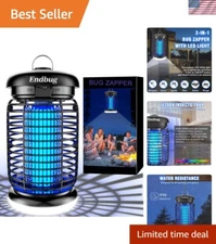 Compact Waterproof Mosquito Zapper - Effective Fly Trap for Home and Garden