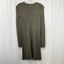 Madewell Womens Night Sparkle Sweater Dress Multicolor Mock Neck Long Sleeve S