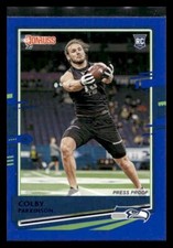 2020 Donruss #277 Colby Parkinson BLUE PRESS PROOF Rookie Seahawks