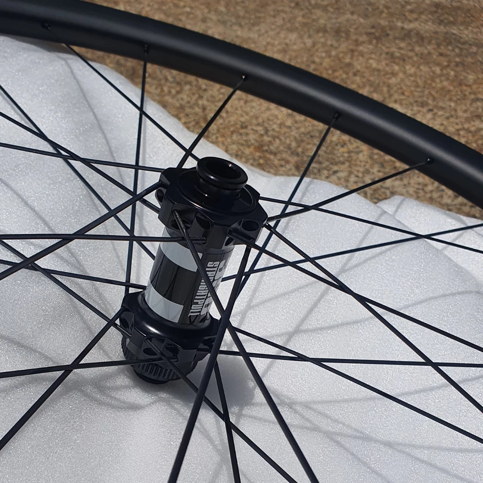 DT SWISS 350 CL 11SPD Thru Axle x FCTL Carbon TUBULAR Rims Gravel/Cross Wheelset - image 2 of 4