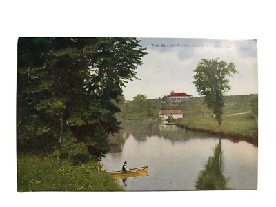 1908 The Black River South Haven Michigan Postcard