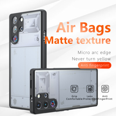 For ZTE nubia Red Magic 10 Pro+ Phone Case Matte Bumper Anti-slip Acrylic Cover